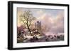 Winter Landscape with a Castle-Frederik Marianus Kruseman-Framed Giclee Print