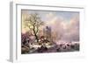 Winter Landscape with a Castle-Frederik Marianus Kruseman-Framed Giclee Print