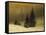 Winter Landscape with a Church-Caspar David Friedrich-Framed Stretched Canvas