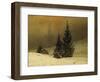 Winter Landscape with a Church-Caspar David Friedrich-Framed Premium Giclee Print