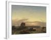 Winter Landscape with Amsterdam in the Distance-Charles Leickert-Framed Art Print