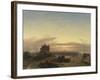 Winter Landscape with Amsterdam in the Distance-Charles Leickert-Framed Art Print