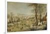 Winter Landscape with Bird Trap-Pieter Brueghel the Younger-Framed Giclee Print