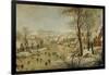 Winter Landscape with Bird Trap-Pieter Brueghel the Younger-Framed Giclee Print