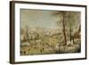 Winter Landscape with Bird Trap-Pieter Brueghel the Younger-Framed Giclee Print