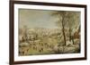 Winter Landscape with Bird Trap-Pieter Brueghel the Younger-Framed Giclee Print