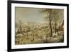 Winter Landscape with Bird Trap-Pieter Brueghel the Younger-Framed Giclee Print