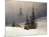 Winter Landscape with Church, 1811-Caspar David Friedrich-Mounted Giclee Print