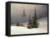 Winter Landscape with Church, 1811-Caspar David Friedrich-Framed Stretched Canvas