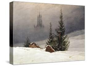 Winter Landscape with Church, 1811-Caspar David Friedrich-Stretched Canvas