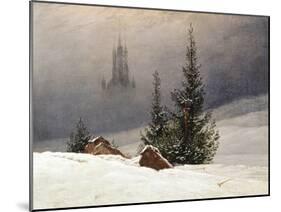 Winter Landscape with Church, 1811-Caspar David Friedrich-Mounted Giclee Print