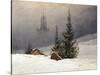 Winter Landscape with Church, 1811-Caspar David Friedrich-Stretched Canvas