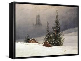 Winter Landscape with Church, 1811-Caspar David Friedrich-Framed Stretched Canvas