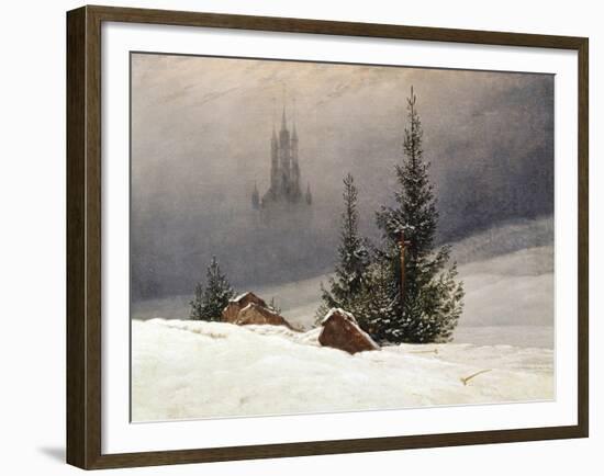 Winter Landscape with Church, 1811-Caspar David Friedrich-Framed Giclee Print