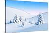 Winter Landscape with Fir Trees, Rendering-auris-Stretched Canvas