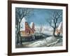 Winter Landscape with Fowlers-Adriaen van Stalbemt-Framed Giclee Print