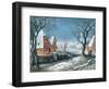 Winter Landscape with Fowlers-Adriaen van Stalbemt-Framed Giclee Print