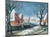 Winter Landscape with Fowlers-Adriaen van Stalbemt-Mounted Giclee Print