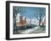 Winter Landscape with Fowlers-Adriaen van Stalbemt-Framed Giclee Print