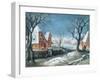 Winter Landscape with Fowlers-Adriaen van Stalbemt-Framed Giclee Print