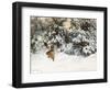 Winter Landscape with Fox and Hounds-Bruno Liljefors-Framed Giclee Print