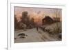 Winter landscape with house-Erik Theodor Werenskiold-Framed Giclee Print