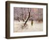 Winter landscape with Hunters by Ludwig Munthe-Ludwig Munthe-Framed Giclee Print