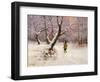 Winter landscape with Hunters by Ludwig Munthe-Ludwig Munthe-Framed Giclee Print