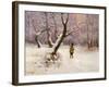 Winter landscape with Hunters by Ludwig Munthe-Ludwig Munthe-Framed Giclee Print