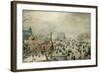 Winter Landscape with Ice Skaters, 1608-Hendrick Avercamp-Framed Art Print