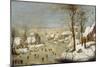 Winter Landscape with Ice-Skaters, after 1565-Pieter Claesz-Mounted Giclee Print