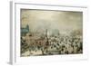 Winter Landscape with Ice Skaters, Hendrick Avercamp-Hendrick Avercamp-Framed Art Print