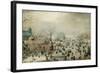 Winter Landscape with Ice Skaters, Hendrick Avercamp-Hendrick Avercamp-Framed Art Print