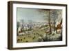 Winter Landscape with Skaters and a Bird Trap-Pieter Brueghel the Younger-Framed Giclee Print