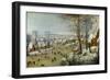 Winter Landscape with Skaters and a Bird Trap-Pieter Brueghel the Younger-Framed Giclee Print