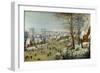 Winter Landscape with Skaters and a Bird Trap-Pieter Brueghel the Younger-Framed Giclee Print