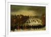 Winter Landscape with Skaters on Vijverberg in the Hague-Adam Van Breen-Framed Premium Giclee Print