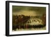 Winter Landscape with Skaters on Vijverberg in the Hague-Adam Van Breen-Framed Art Print