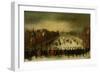 Winter Landscape with Skaters on Vijverberg in the Hague-Adam Van Breen-Framed Art Print