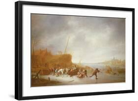 Winter Landscape with Skaters-Adriaen Jansz. Van Ostade-Framed Giclee Print