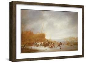 Winter Landscape with Skaters-Adriaen Jansz. Van Ostade-Framed Giclee Print