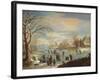 Winter Landscape with Skaters-Balthasar Beschey-Framed Giclee Print