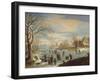 Winter Landscape with Skaters-Balthasar Beschey-Framed Giclee Print