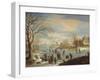 Winter Landscape with Skaters-Balthasar Beschey-Framed Giclee Print