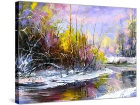 Winter Landscape With The Wood River-balaikin2009-Stretched Canvas