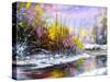 Winter Landscape With The Wood River-balaikin2009-Stretched Canvas