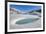 Winter landscape with trees covered in hoarfrost and frozen pond. Celerina, Engadin, Graubunden, Sw-ClickAlps-Framed Photographic Print