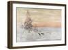 Winter Landscape with Wolves, 1915-Count Vladimir Leonidovich Muravyov-Framed Giclee Print