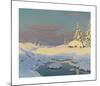 Winter landscape-Ivan Fedorovich Choultse-Mounted Premium Giclee Print