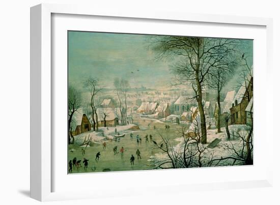 Winter Landscape-Pieter Brueghel the Younger-Framed Giclee Print